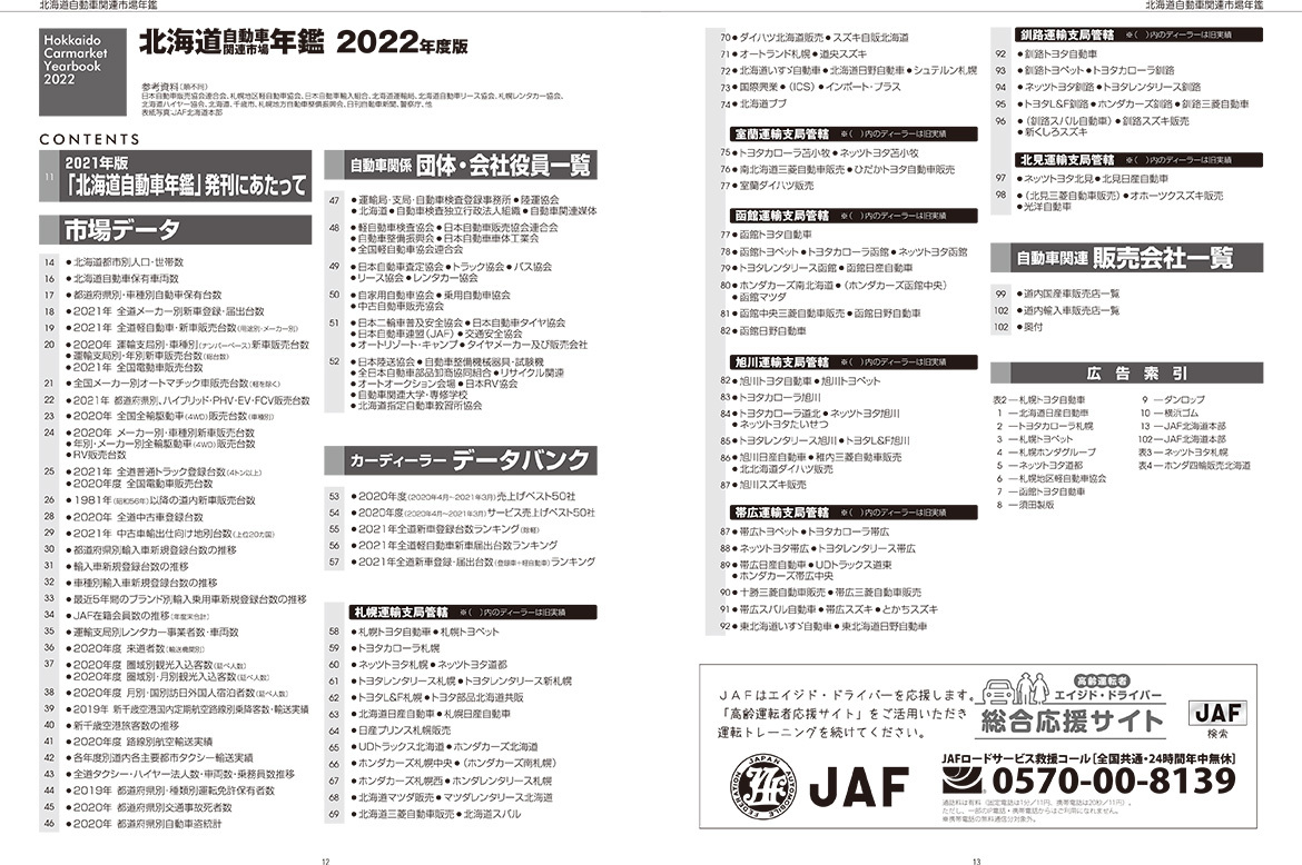 2022年版　北海道自動車関連市場年鑑